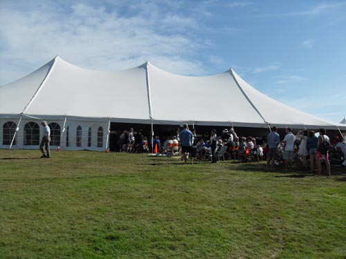 Lunenburg main concert tent stuffes to overflowing